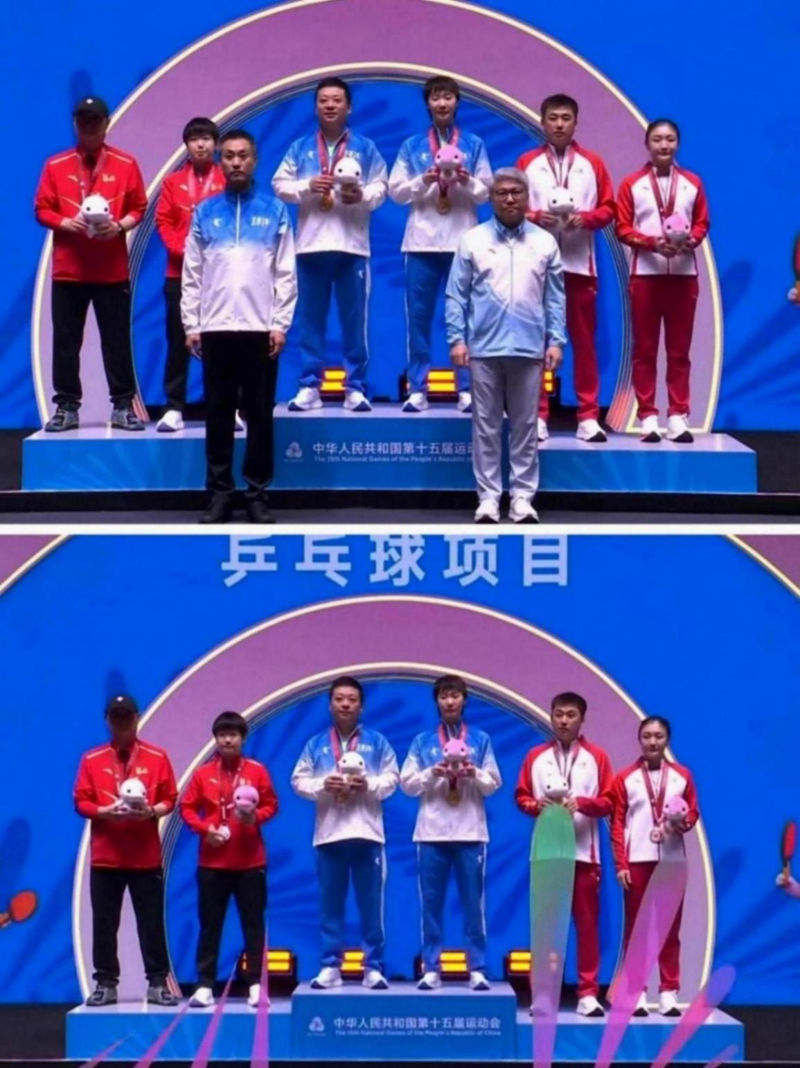 女單頒獎(jiǎng)禮:孫穎莎抿嘴嚴(yán)肅不甘心,王曼昱開心笑不停,陳夢(mèng)釋然